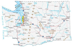 Map Of Washington – Cities And Roads – Gis Geography with regard to Printable Maps Of Washington