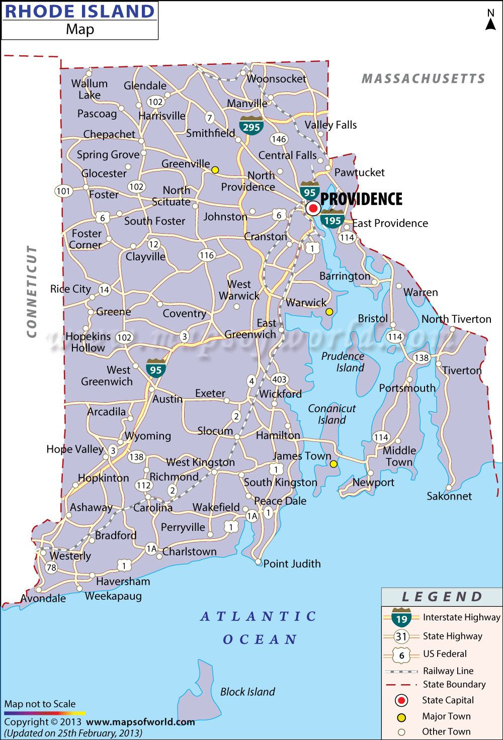 Rhode Island Map | Map Of Rhode Island | Ri Map regarding Printable Maps of Rhode Island