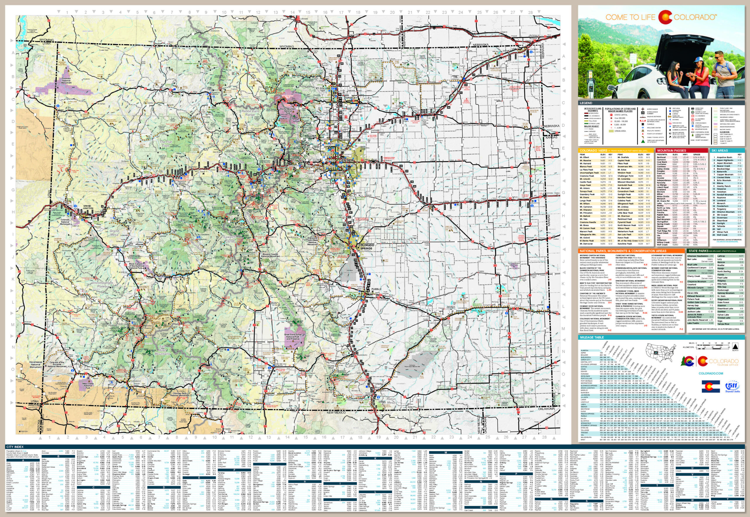 Travel Map with regard to Printable Maps of Colorado