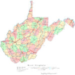 West Virginia Printable Map in Printable Maps of West Virginia