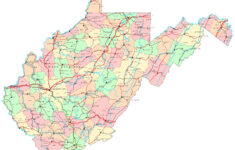 West Virginia Printable Map in Printable Maps of West Virginia