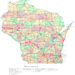 Wisconsin Printable Map regarding Printable Maps of Wisconsin